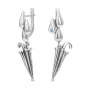 Серебряные серьги «Зонтик»