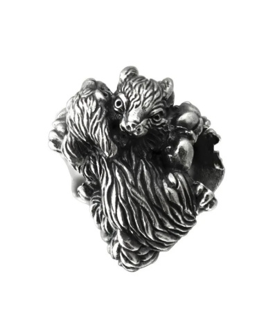 Серебряный шарм «Белки»