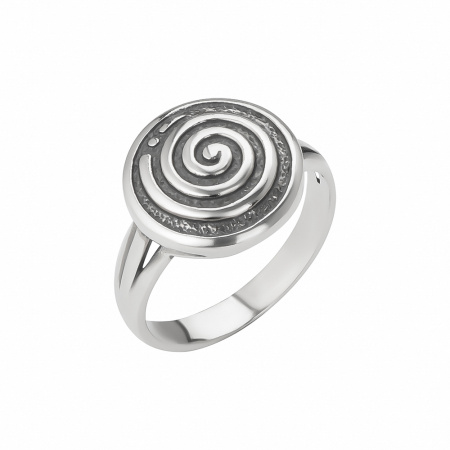 Серебряное кольцо «Спираль»