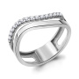 Серебряное кольцо с фианитами