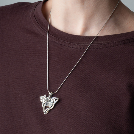 Серебряная подвеска «Viking cat»