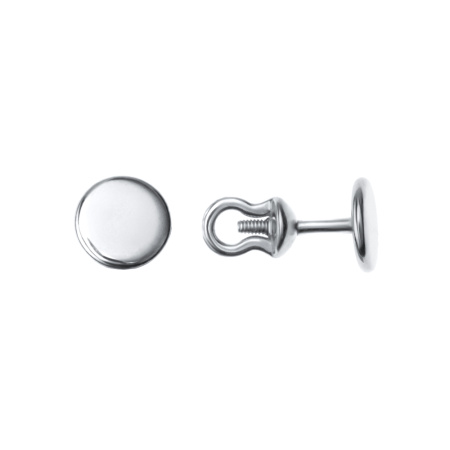 Серьги-пуссеты из серебра