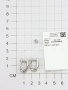 Серьги из серебра с бриллиантом