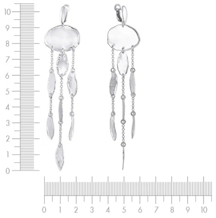 Серьги из серебар