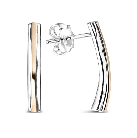 Серебряные серьги-гвоздики