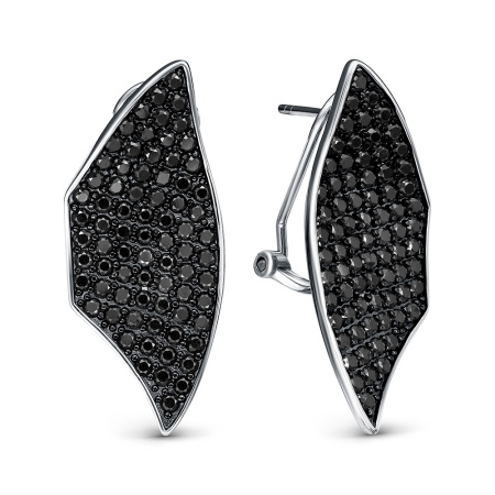 Серьги из серебра со шпинелью