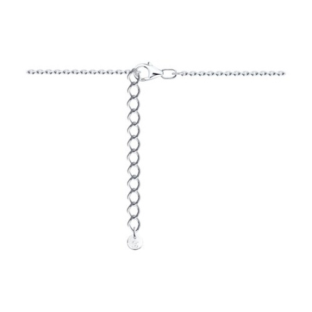 Серебряное колье с фианитами