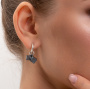 Серьги из серебра «Кубики»