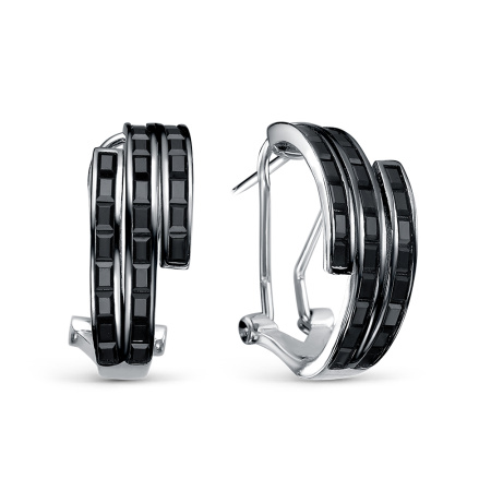 Серьги из серебра с шпинелью