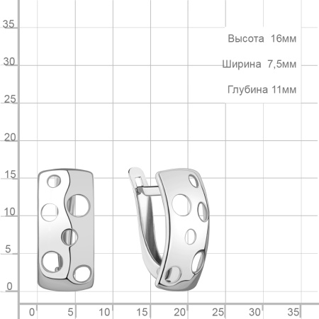 Серьги из серебра