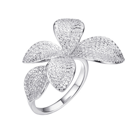 Серебряное кольцо «Лилия»