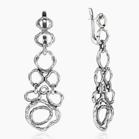 Серебряные серьги «Оковы Мечты»