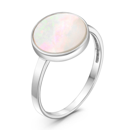 Кольцо из серебра с перламутром