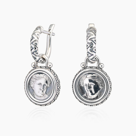Серьги из серебра Богиня Анаит