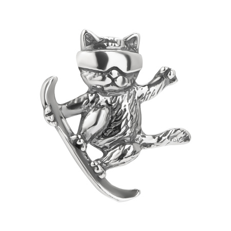 Серебряная подвеска «Сноубординг»