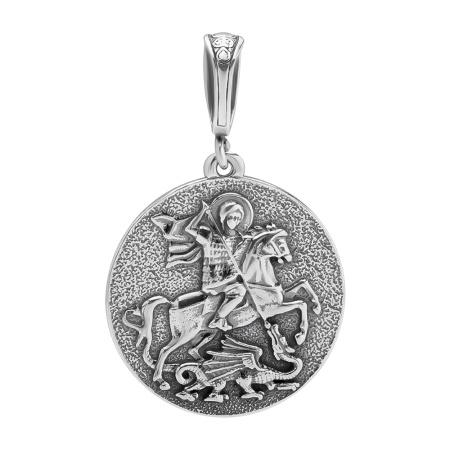 Серебряная подвеска «Георгий Победоносец»