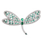 Брошь из серебра «Стрекоза»