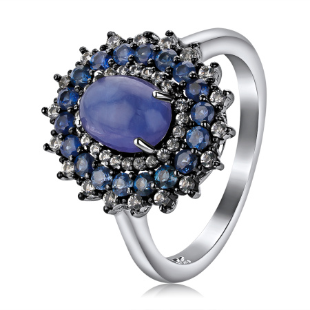 Кольцо из серебра с сапфиром