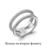 Серебряное кольцо с фианитами