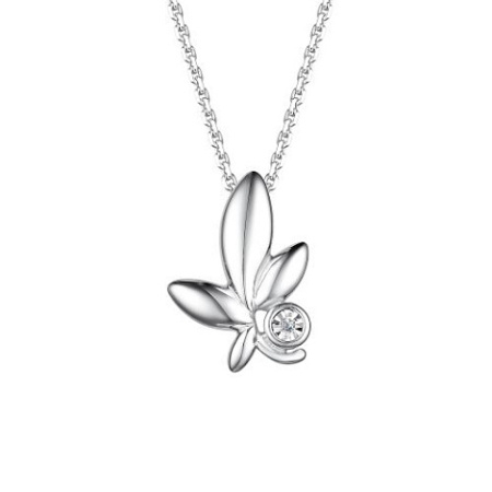 Колье из серебра с бриллиантом