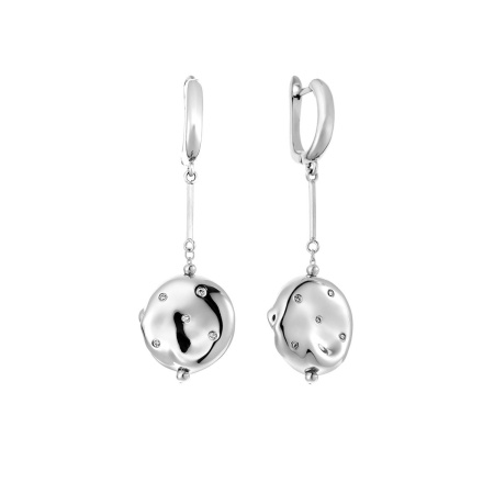 Серьги из серебра с кубическим цирконием