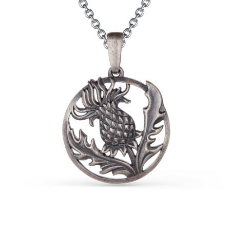 Подвеска из серебра «Чертополох»