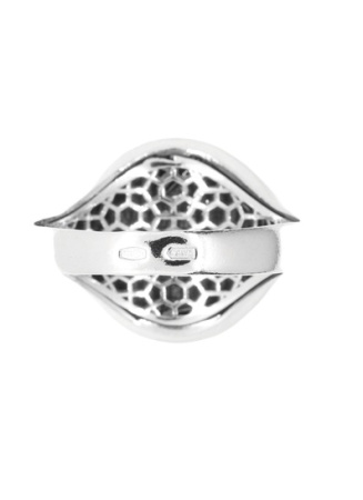 Серебряное кольцо «Череп» с фианитами