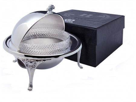 Серебряная икорница «Богема»