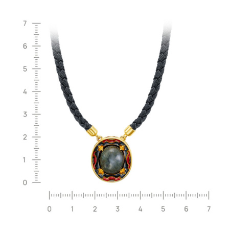 Колье из серебра с агатом