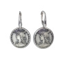 Серебряные серьги «Монеты»