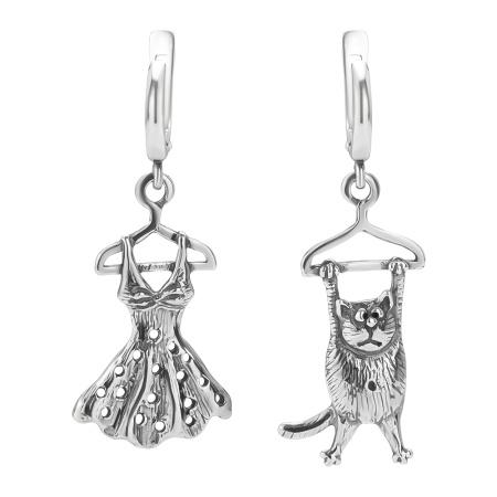 Серебряные серьги «Гардероб»