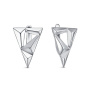 Серебряные серьги «Треугольник»
