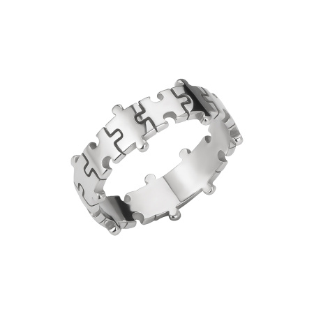 Кольцо из серебра «Пазл»