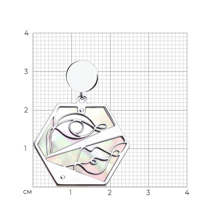 Подвеска из серебра с перламутром