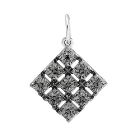 Подвеска из серебра с бриллиантом
