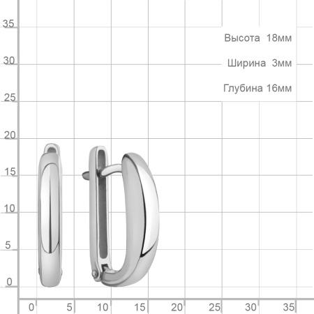 Серьги из серебра