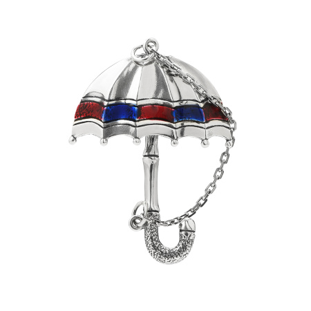 Брошь из серебра «Зонтик»
