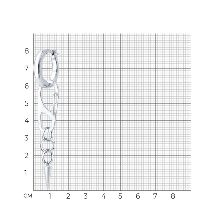 Серебряная моносерьга