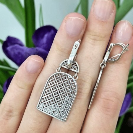 Серебряные серьги «Готика»