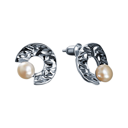 Серебряные серьги с жемчугом
