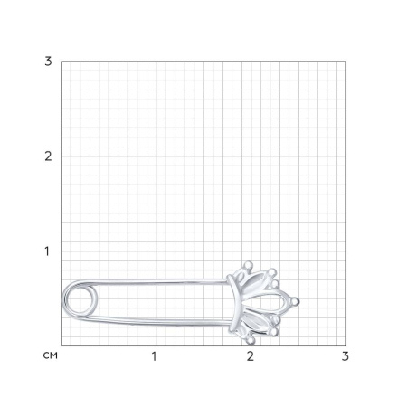 Брошь из серебра