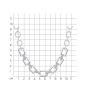 Серебряное колье с фианитами «Цепь»