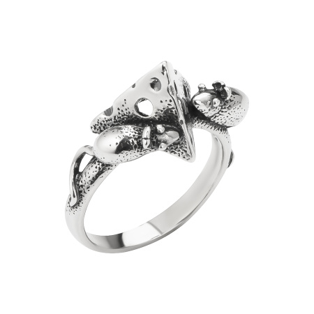 Серебряное кольцо «Ланч»