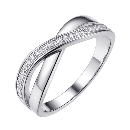 Серебряное кольцо с фианитами