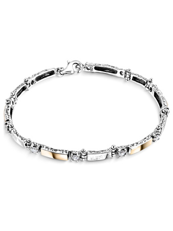 Серебряный браслет с фианитами