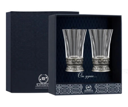 Набор стопок с хрустальной вставкой