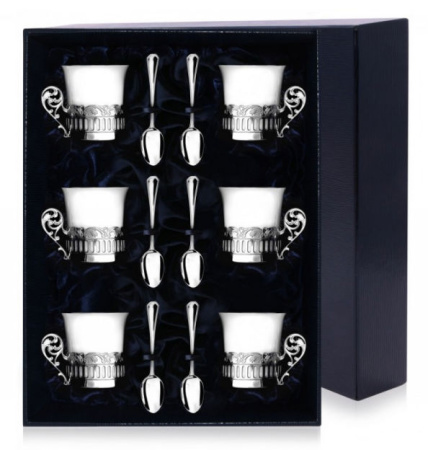 Набор «Богема» 6 кофейных чашек и ложек