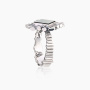 Кольцо из серебра с камнем оникс
