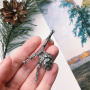 Серебряная брошь «Шишка»