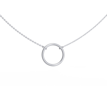 Серебряное колье «Круг»